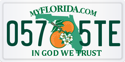 FL license plate 0575TE