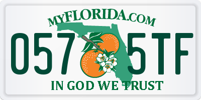 FL license plate 0575TF