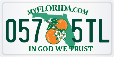 FL license plate 0575TL
