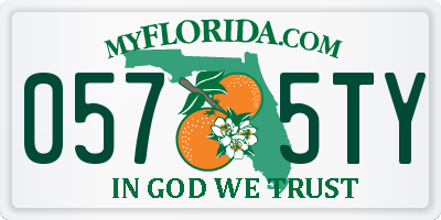 FL license plate 0575TY