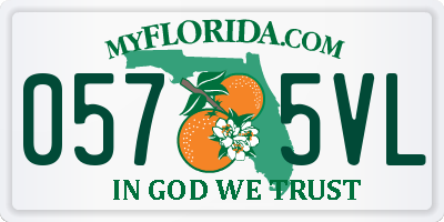 FL license plate 0575VL