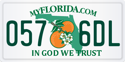 FL license plate 0576DL