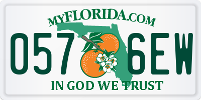 FL license plate 0576EW