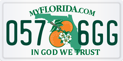 FL license plate 0576GG