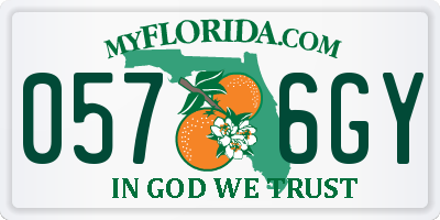 FL license plate 0576GY