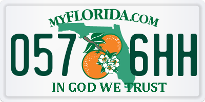 FL license plate 0576HH
