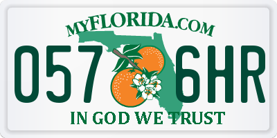 FL license plate 0576HR