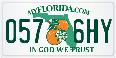 FL license plate 0576HY