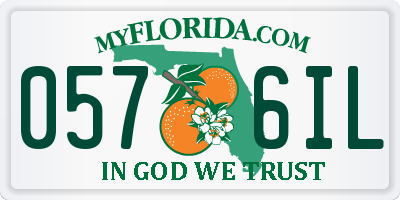 FL license plate 0576IL