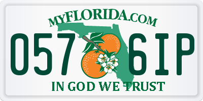 FL license plate 0576IP