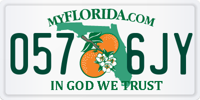 FL license plate 0576JY