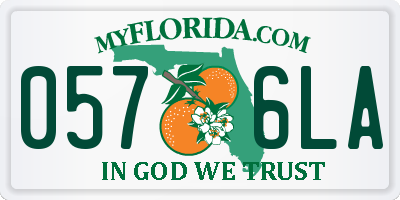 FL license plate 0576LA