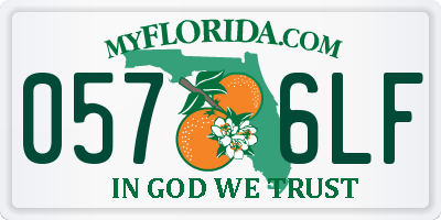 FL license plate 0576LF