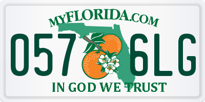 FL license plate 0576LG
