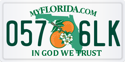 FL license plate 0576LK