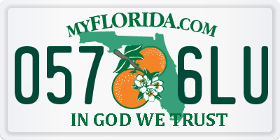 FL license plate 0576LU