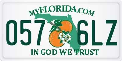 FL license plate 0576LZ