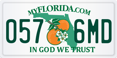 FL license plate 0576MD