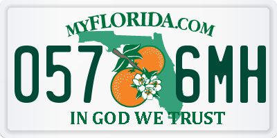 FL license plate 0576MH