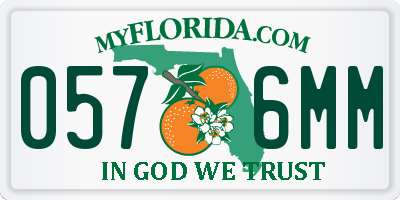 FL license plate 0576MM