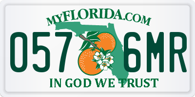 FL license plate 0576MR