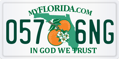 FL license plate 0576NG