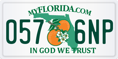 FL license plate 0576NP