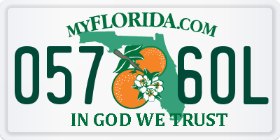 FL license plate 0576OL