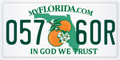 FL license plate 0576OR