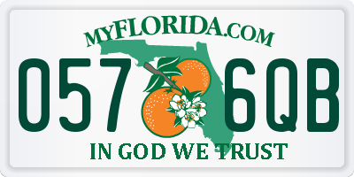 FL license plate 0576QB