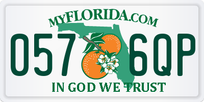 FL license plate 0576QP