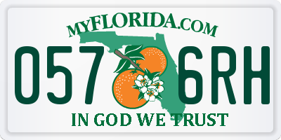 FL license plate 0576RH