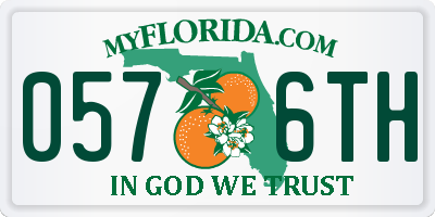 FL license plate 0576TH