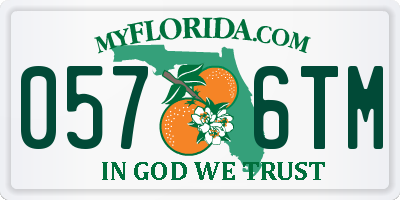 FL license plate 0576TM