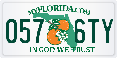 FL license plate 0576TY