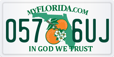 FL license plate 0576UJ