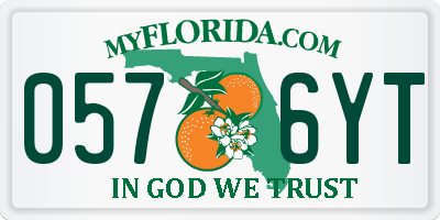 FL license plate 0576YT