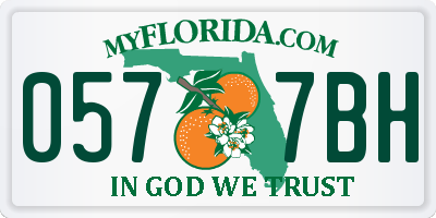 FL license plate 0577BH