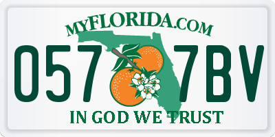 FL license plate 0577BV
