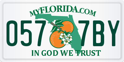 FL license plate 0577BY