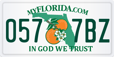 FL license plate 0577BZ