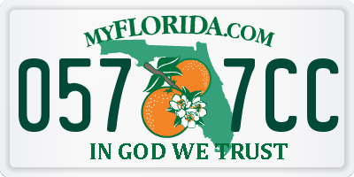 FL license plate 0577CC
