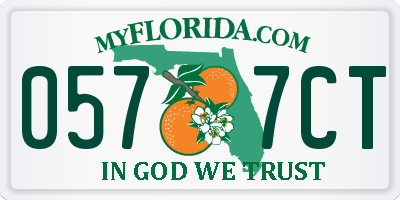 FL license plate 0577CT