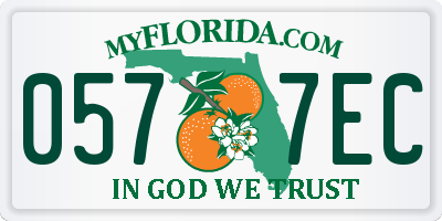 FL license plate 0577EC