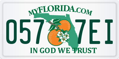 FL license plate 0577EI