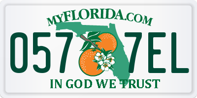 FL license plate 0577EL