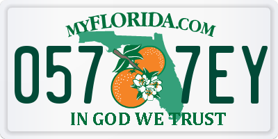 FL license plate 0577EY