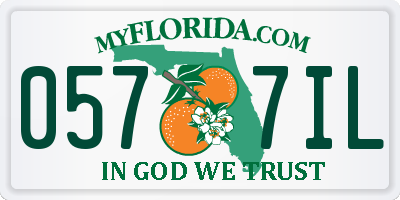 FL license plate 0577IL