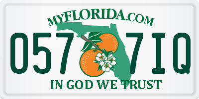 FL license plate 0577IQ