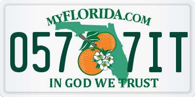 FL license plate 0577IT